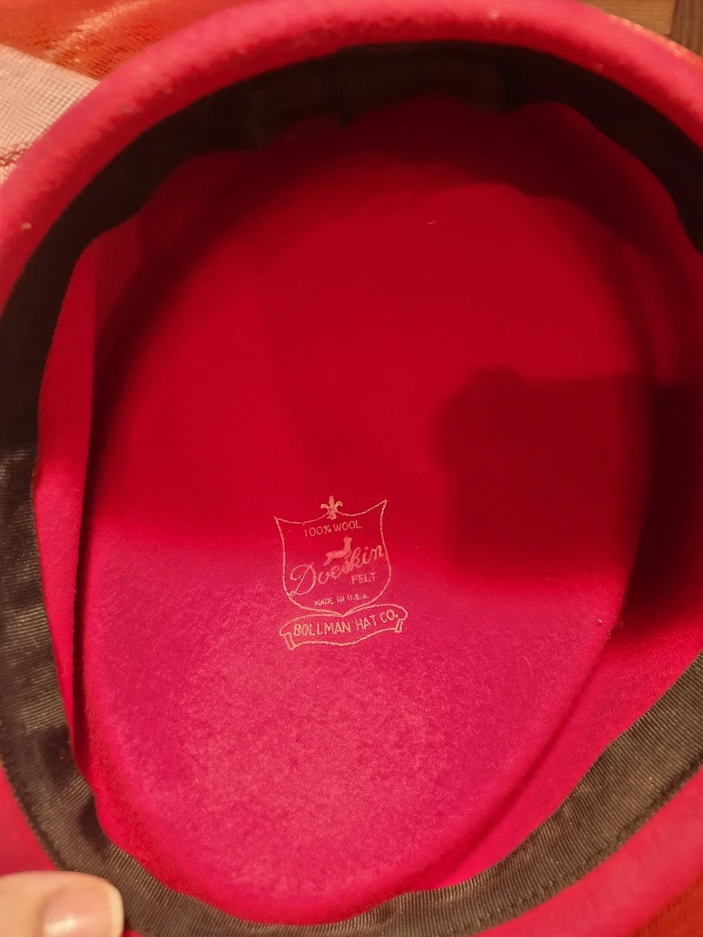 Vintage Red Sculpted Organza Cocktail Hat